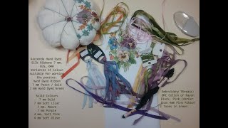 Silk Ribbon Embroidery Tutorial Vintage Pansy Lesson 1 [upl. by Pentheam]