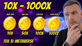 10X  1000X mit diesen Coins 😱 LOW bis HIGH RISK  Die BESTEN Coins die du JETZT kaufen kannst [upl. by Nodearb]