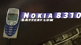 Nokia 8310  Battery low [upl. by Sabec]