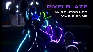 Wireless LED music sync  Broncos Cheerleaders full Christmas show [upl. by Thad]