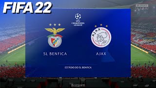 FIFA 22  SL Benfica vs AFC Ajax  PS5 [upl. by Sirdna]