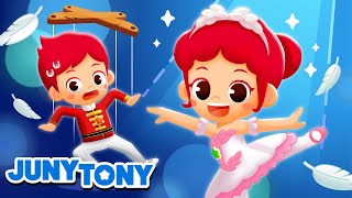 Ballerina Ballerino 🩰💖  Ballet Dancers  Kids Ballet Song  Job amp Occupation Songs  JunyTony [upl. by Annait]