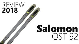 Salomon QST 92 2018 Ski Review  We Test We Know [upl. by Wyatt]