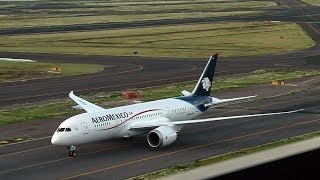 Primer Boeing 787 de AeroMexico [upl. by Ahsikel730]