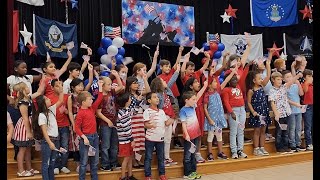 Broadway Elementary Veterans Day Program 2022 3rd grade [upl. by Ynatsed]