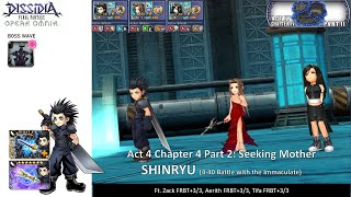 DFFOO GL Act 4 Chapter 4 Pt 2 SHINRYU  FF7 Run [upl. by Ymirej255]