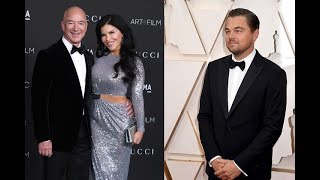 It looks like Jeff Bezos girlfriend Lauren Sanchez is a big Leonardo DiCaprio fan and she doesnt [upl. by Lamraj]