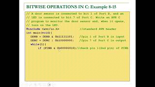 Microcontroller  Chapter08  Example815  AVR IO Port Programming  C Language  Emu8086 [upl. by Tanny201]