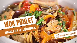 Nouilles poulet et légumes aux saveurs asiatiques [upl. by Enaht]