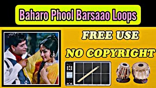 baharo phool barsao loops  No copyright claim  Free bollywood loop karaoke track rhythm [upl. by Nednarb155]