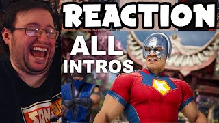 Gors quotMortal Kombat 1quot Peacemaker All Intros REACTION [upl. by Meyer]