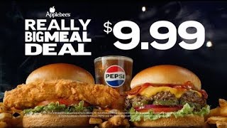 Applebees Commercial 2024  USA • Really Big Meal Deal for 999 [upl. by Eanej650]