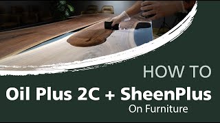 How to oil an epoxy river table with Oil Plus 2C and SheenPlus  Rubio Monocoat [upl. by Lolita]