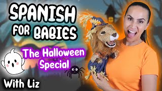 Spanish Halloween for Babies amp Toddlers  Songs amp Activities  Pumpkin Fun Costumes Safety amp More [upl. by Anthe]