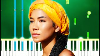 Jhene Aiko  BS ft HER Piano Tutorial Easy [upl. by Lean]