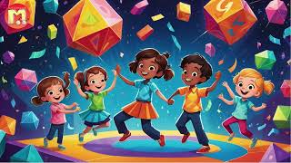 Geometry Fun Song EP333 Octagonal Prism Dance [upl. by Naara261]