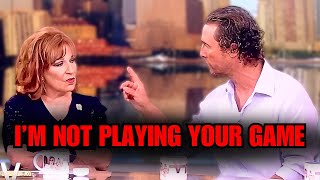 Joy Behar SHUT DOWN By Matthew McConaughey After Asking This ONE Question Live [upl. by Estis]