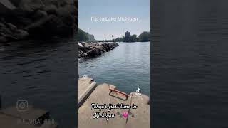 Come visit Lake Michigan with me 🐾 shorts dogvlog vacation vibes michigan bluenose dogmom [upl. by Nodnarb907]