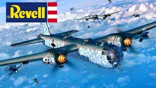 Heinkel He177 Greif full video build  REVELL [upl. by Eelac]