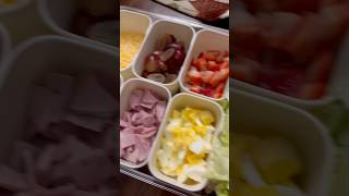 Mini salad bar choose all of the toppings saladlover saladbar snackbox snackles momhacks [upl. by Lebasi243]