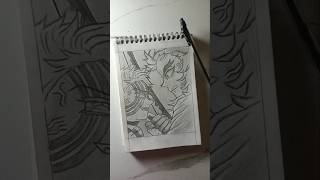 Akaza VS Rengoku drawing  Demon slayer  anime shorts art trending [upl. by Perot]