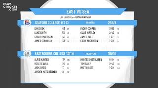 Eastbourne College 1st XI v Seaford College 1st XI [upl. by Ahsineb]