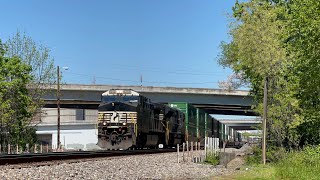 NS AC44C6M 4293 Leads Intermodal 289 on 42524 [upl. by Valina905]