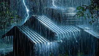 Lose Yourself in Rainy Night 🌧️ Powerful Thunder and Rain for Sleep Instantly amp Escape Stress [upl. by Coumas]