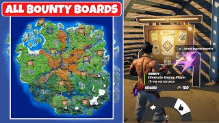 All Bounty Boards Locations in Fortnite Season 6 Chapter 2  Complete Bounties Challenge [upl. by Nataline]