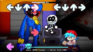 FNF VS Huggy Wuggy Remastered HD FULL HORROR GAME HARD [upl. by Nocaed]