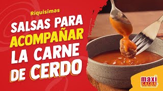 Cómo hacer salsas para acompañar la carne de cerdo en esta temporada navideña  Hazlo con MAXICARNE [upl. by Oiludbo456]