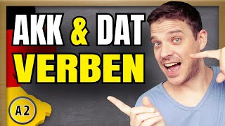 Verben mit Dativ amp Akkusativ  German verbs with accusative amp dative  Grammar explained [upl. by Annai]