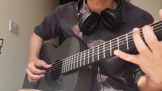 Enya X3 Pro Mini carbon fiber guitar raw sound [upl. by Annoda]