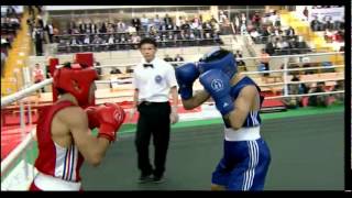 Fly 52kg Final  Oubaali FRA vs Eker TUR  2012 European Olympic Qualifying Event [upl. by Aramak]