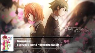 Piano  Everyday World  Oregairu S2 ED [upl. by Sheng]