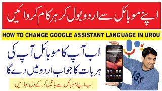 How to Change Google Assistant Language in Hindi Urdu [upl. by Akirdnuhs]