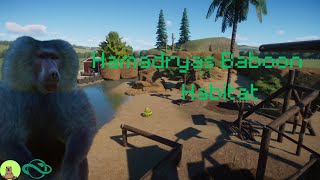 Hamadryas Baboon habitat  Badger city zoo  Planet zoo [upl. by Naik88]