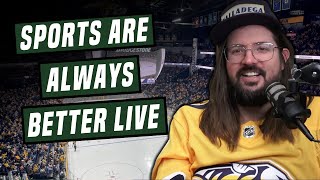 Why Sporting Events Are Always Better Live  Were Having a Good Time  Dusty Slay Comedy [upl. by Melantha]