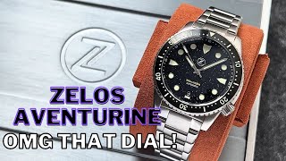 NEW Zelos Mako V3  Aventurine Dial  Is it the best Value DiveWatch [upl. by Py18]