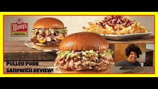 Wendys BBQ Pulled Pork Sandwich REVIEW [upl. by Oliy652]