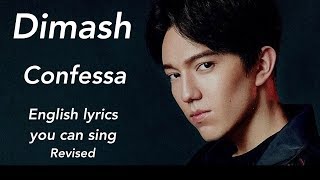 New English lyrics you can sing to “Confessa” by Dimash revised version [upl. by Alyakim267]