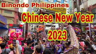 Celebration of Chinese New Year 2023 in Binondo Manila Philippines [upl. by Stock]