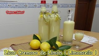 LICOR CREMOSO DE LIMÓN LIMONCELLO receta Ítaliana deliciosa y muy fácil [upl. by Nitsrek]