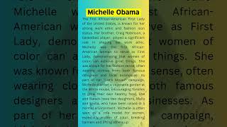 Biography of Michelle Obama shorts biography [upl. by Thom]