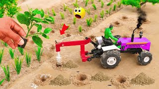 diy diorama making mini grass chopping machine  top 10 diy science project 🚜✨pocofarmcreators [upl. by Aynas]