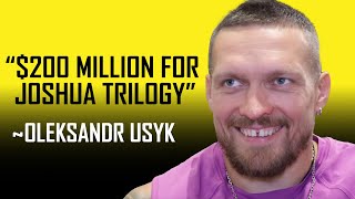 OLEKSANDR USYK WANTS 200 MILLION FOR ANTHONY JOSHUA TRILOGY 🤑 [upl. by Prady]