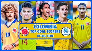 COLOMBIA All Time Top Goals Scorers GOWL FOOTBALL Football National Team [upl. by Edny]