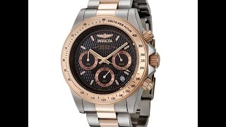 Invicta 6932 Mens Speedway Chronograph Twotone Stainless Steel Watch Review Video [upl. by Airun]