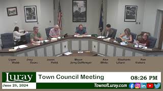 Luray Town Council Special Meeting [upl. by Stilla149]