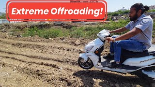 Okinawa praise pro Extreme Offroading  Electric Scooter [upl. by Agace399]